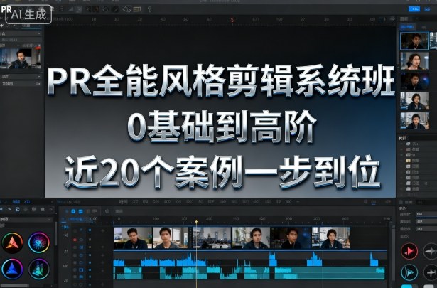 PR全能风格剪辑系统班，0基础到高阶，近20个案例一步到位-钱途社