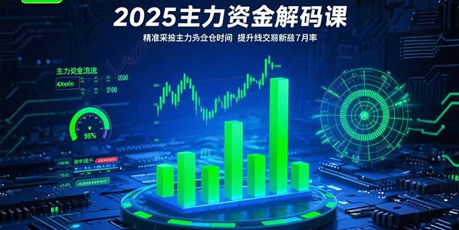 2025主力资金解码课：精准捕捉主力建仓时机，提升短线交易胜率(更新7月-钱途社