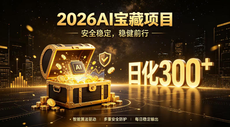 2026AI安全掘金项目，日化稳定300+，无需人为干预操作，当天见收益，操作简单【揭秘】-钱途社