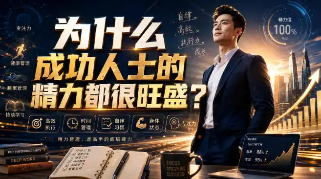 付费文章：为什么成功人士的精力都很旺盛？-钱途社
