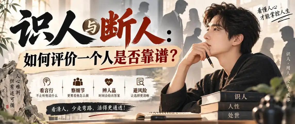 付费文章：识人与断人：如何评价一个人是否靠谱？-钱途社