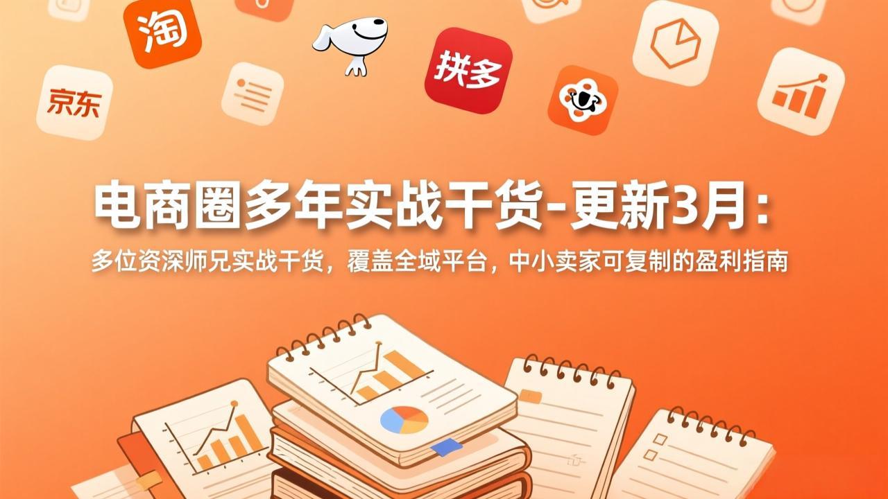 电商圈多年实战干货-更新3月:多位资深师兄实战干货,覆盖全域平台,中小卖家可复制的盈利指南-钱途社