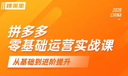 仙道电商·拼多多零基础运营实战课-钱途社
