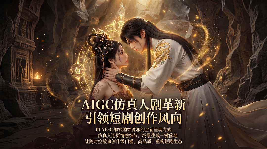 （18199期）AIGC 仿真人短剧创作革新，解锁仙侠爱恋全新呈现，一键出高质场景，零门槛打造爆款剧集-钱途社