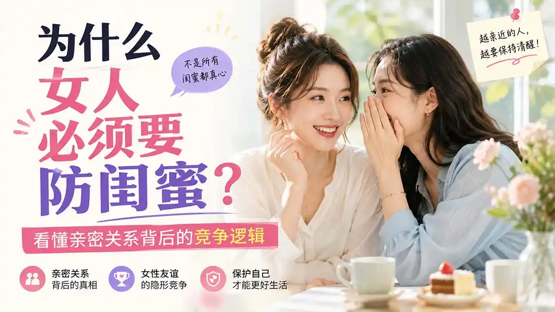 付费文章：为什么女人必须要防闺蜜？看懂亲密关系背后的竞争逻辑-钱途社