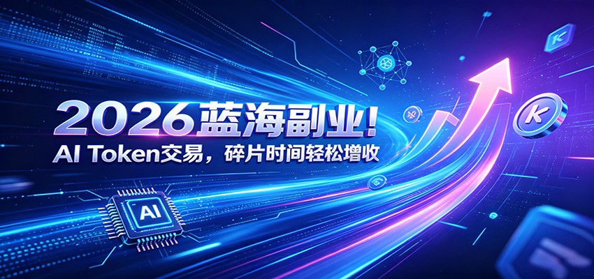 2026蓝海副业！AI Token交易，碎片时间轻松增收-钱途社