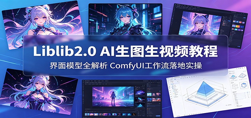 Liblib2.0 AI生图生视频教程：界面模型全解析，ComfyUI工作流落地实操-钱途社