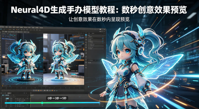 Neural4D生成手办模型教程，让创意效果在数秒内呈现预览-钱途社