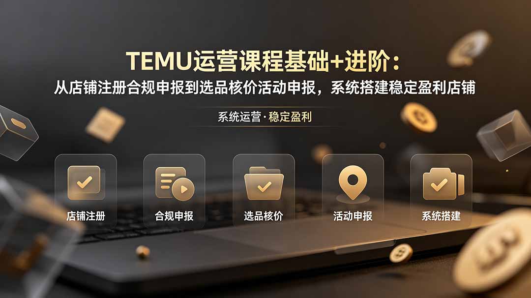 TEMU运营课程(基础+进阶-钱途社