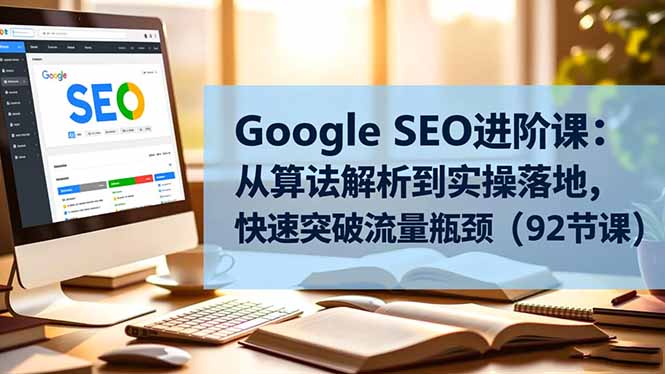 Google SEO进阶课：从算法解析到实操落地，快速突破流量瓶颈(92节课-钱途社