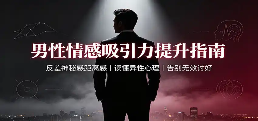男性情感吸引力提升指南：反差神秘感距离感，读懂异性心理，告别无效讨好-钱途社