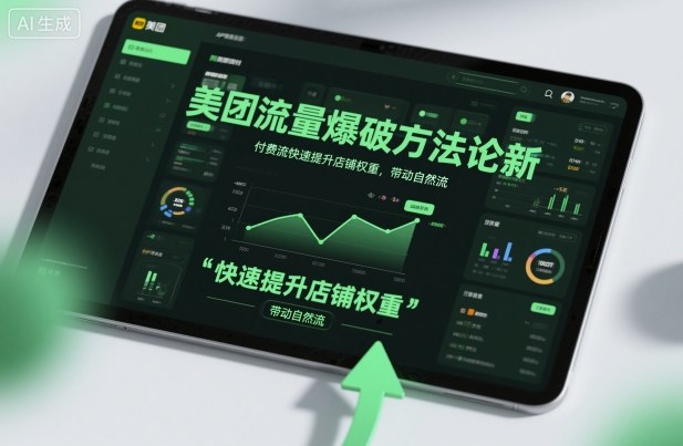 美团流量爆破方法论，付费流快速提升店铺权重，带动自然流-钱途社