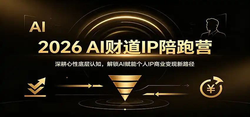 2026 AI财道IP陪跑营：深耕心性底层认知，解锁AI赋能个人IP商业变现新路径-钱途社