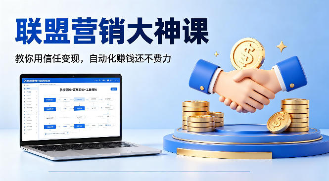 联盟营销大神课，教你用信任变现，自动化賺钱还不费力【原创双语字幕】-钱途社