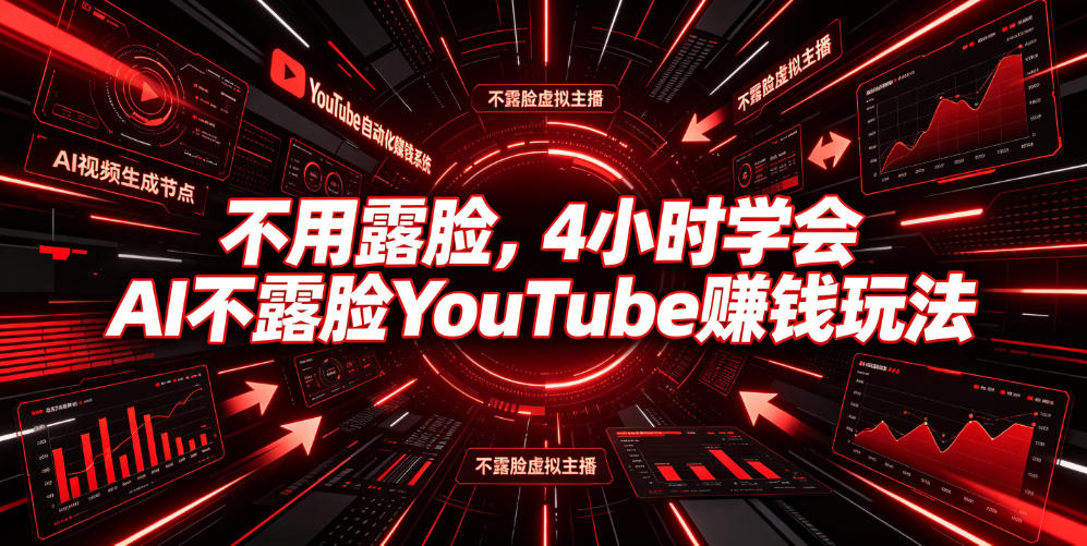 不用露脸，4小时学会AI不露脸YouTube賺钱玩法【原创双语字幕】-钱途社