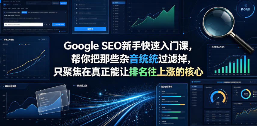 Google SEO新手快速入门课，帮你把那些杂音统统过滤掉，只聚焦在真正能让排名往上涨的核心动作【原创双语字幕】-钱途社