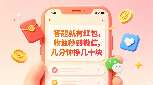 答题就有红包，收益秒到微信，几分钟挣几十块，学生党上班族宝妈都可以玩【揭秘】-钱途社