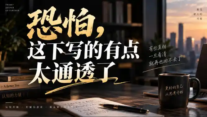 灏泽叔最新付费文章：恐怕，这下写的有点太通透了-钱途社