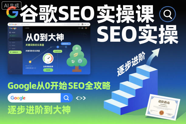 谷歌SEO实操课，Google从0开始SEO全攻略，逐步进阶到大神(更新26年)-钱途社