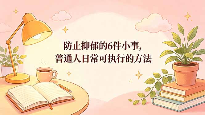 付费文章：防止抑郁的6件小事，普通人日常可执行的方法-钱途社