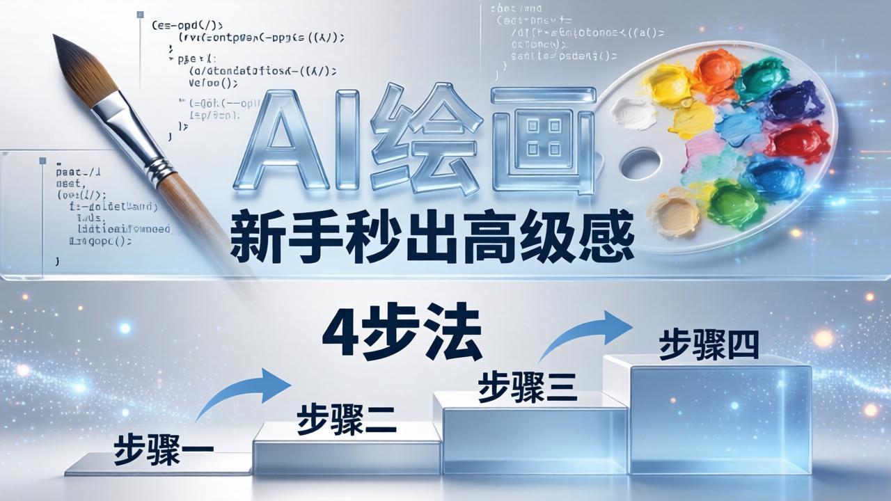 AI绘画入门别再硬磕了！即梦4步法：万能提示词公式+BRTR框架，新手秒出高级感-钱途社
