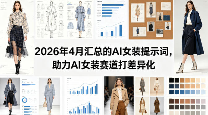 2026年4月汇总的AI女装提示词，助力AI女装赛道打差异化-钱途社