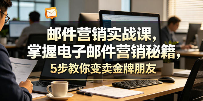 邮件营销实战课，掌握电子邮件营销秘籍，5步教你变卖金牌朋友【原创双语字幕】-钱途社