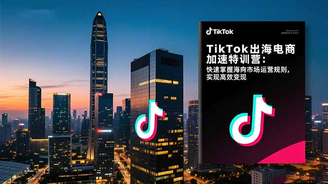 TikTok出海电商加速特训营-更新：快速掌握海外市场运营规则，实现高效变现-钱途社