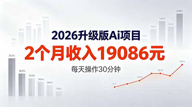 2026升级版Ai任务，2个月收入19086元，熟练后每天操作30分钟！-钱途社