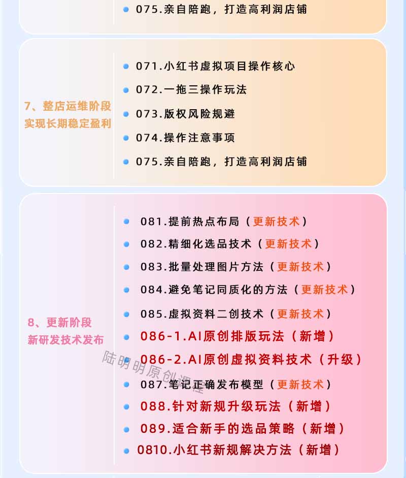图片[4]-小红书虚拟项目特训班9.0，全面拥抱AI，批量产出原创PPT货源，单品/单店纯利润几万到几十W-钱途社
