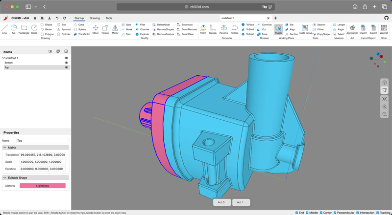 Chili3D(开源在线3D CAD建模网页版源码)-钱途社