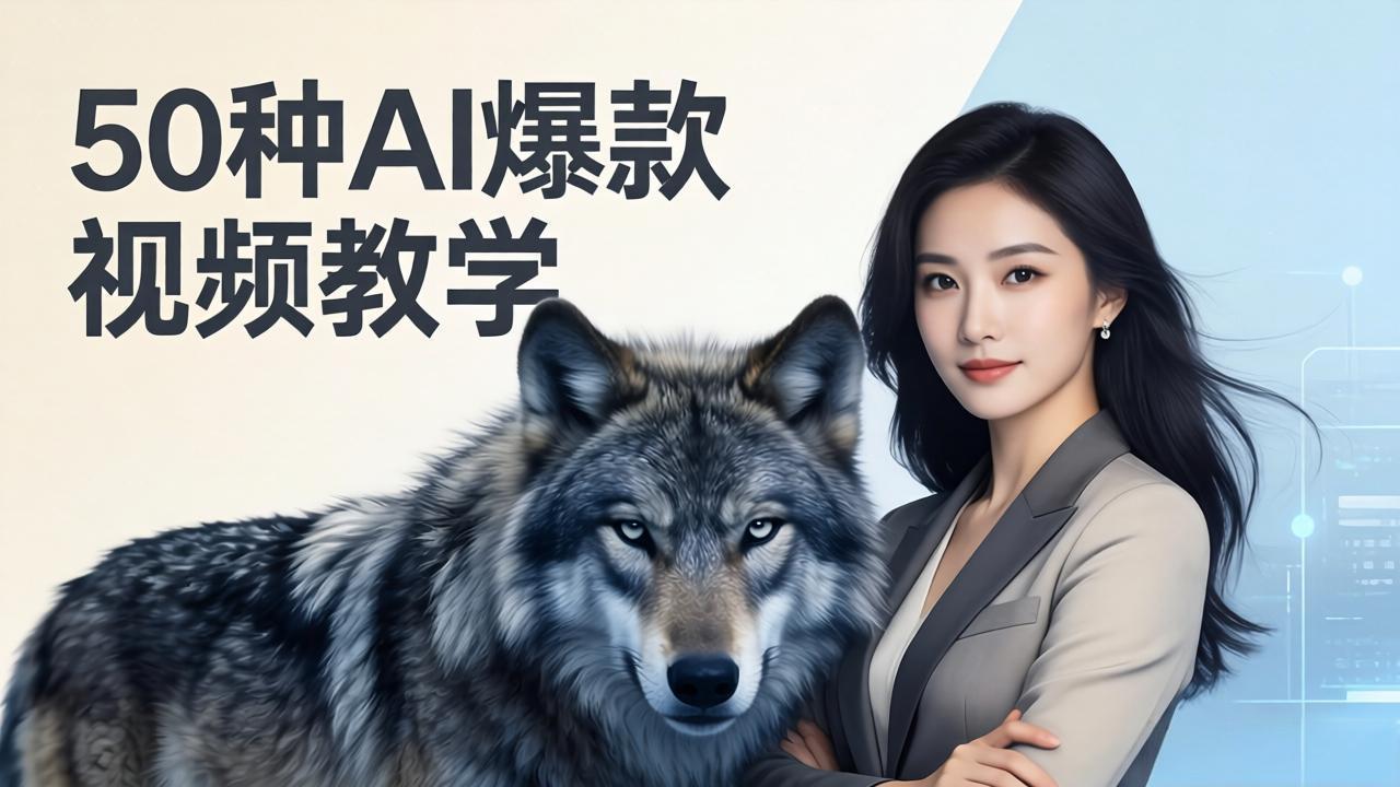 50种AI爆款视频教学：影视级古诗词+治愈萌宠+山海经蛟龙，高阶宝典商业落地-钱途社