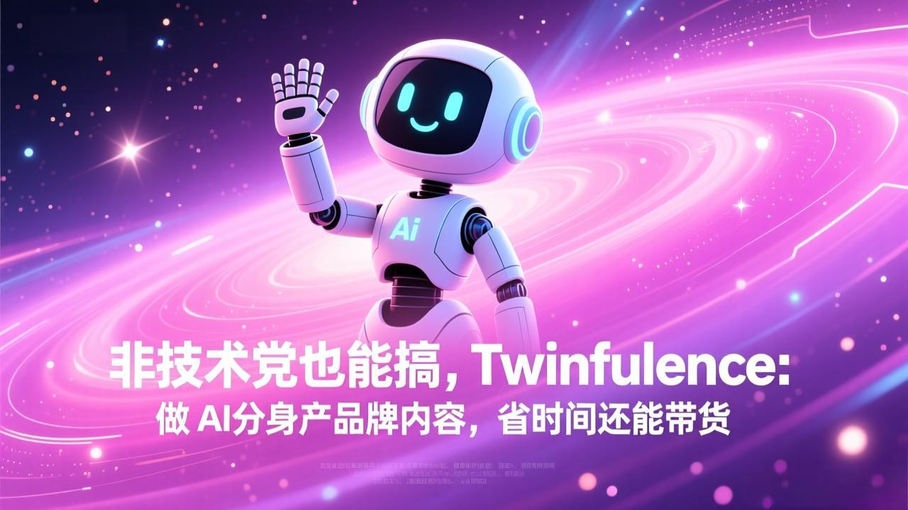 非技术党也能搞!Twinfluence:做 AI 分身产品牌内容,省时间还能带货-钱途社