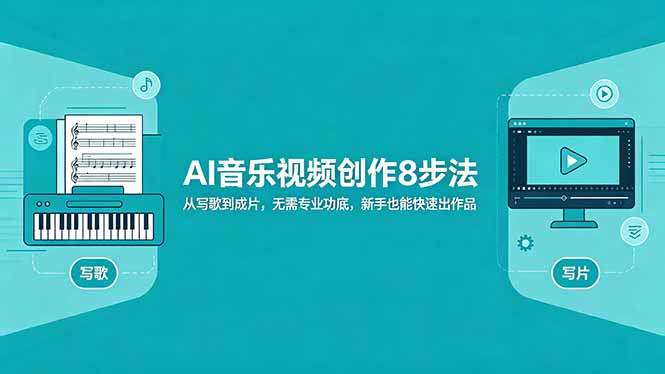 AI音乐视频创作8步法：从写歌到成片，无需专业功底，新手也能快速出作品-钱途社