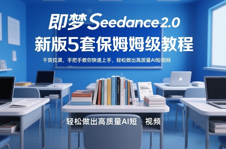 即梦Seedance2.0新版5套保姆级教程，干货拉满，手把手教你快速上手，轻松做出高质量AI短视频-钱途社