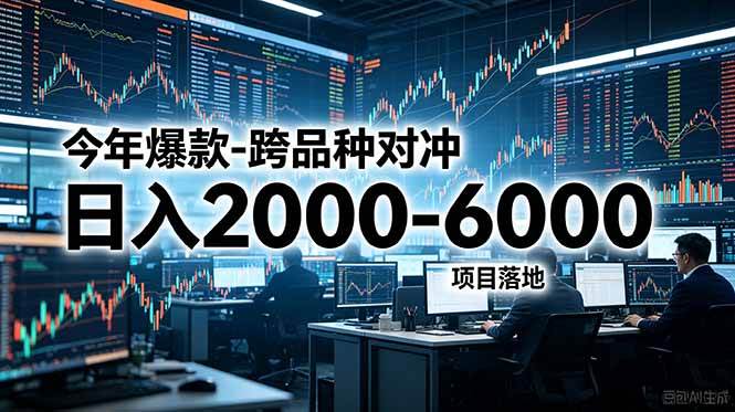 （18918期）今年爆款-跨品种对冲日入2000-6000，项目落地！-钱途社