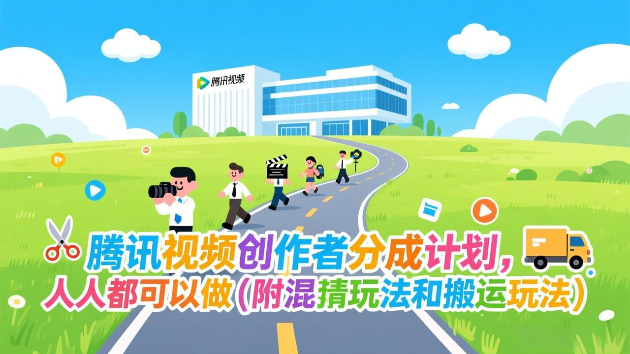 腾讯视频创作者分成计划，人人都可以做(附混剪玩法和搬运玩法-钱途社