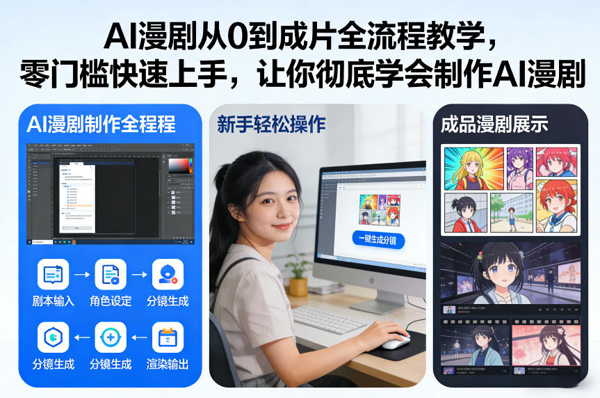 AI漫剧从0到成片全流程教学，零门槛快速上手，让你彻底学会制作AI漫剧【保姆级教程】-钱途社