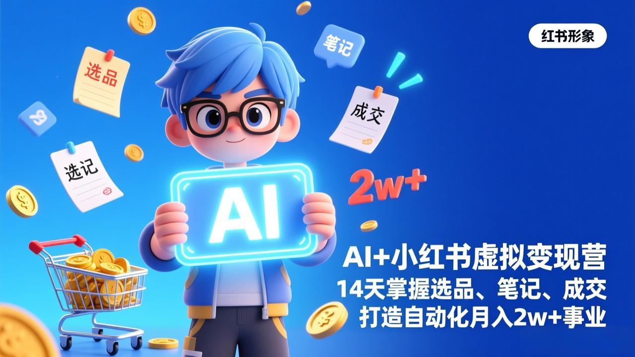 AI+小红书虚拟变现营(完结-钱途社