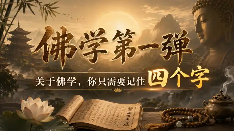 付费文章：佛学第一弹，关于佛学，你只需要记住四个字-钱途社