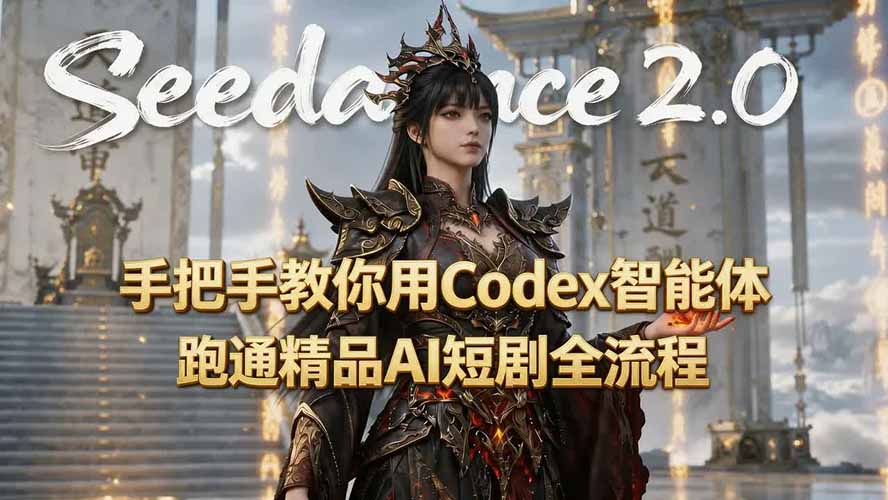 手把手教你用Seedance2.0+Codex智能体跑通精品AI短剧全流程(附3种skill技能-钱途社