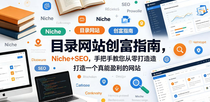 目录网站创富指南，Niche+SEO，手把手教您从零打造打造一个真能盈利的网站【原创双语字幕】-钱途社