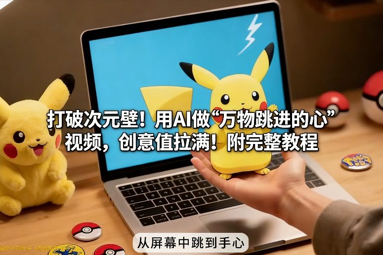 打破次元壁!用AI做【万物跳进手心】视频,创意值拉满!附完整教程-钱途社