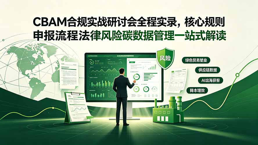 CBAM合规实战研讨会全程实录，核心规则申报流程法律风险碳数据管理一站式解读-钱途社