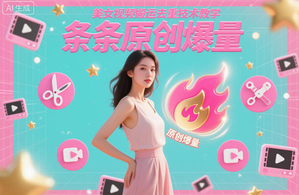 美女视频搬运去重技术教学，条条原创爆量-钱途社