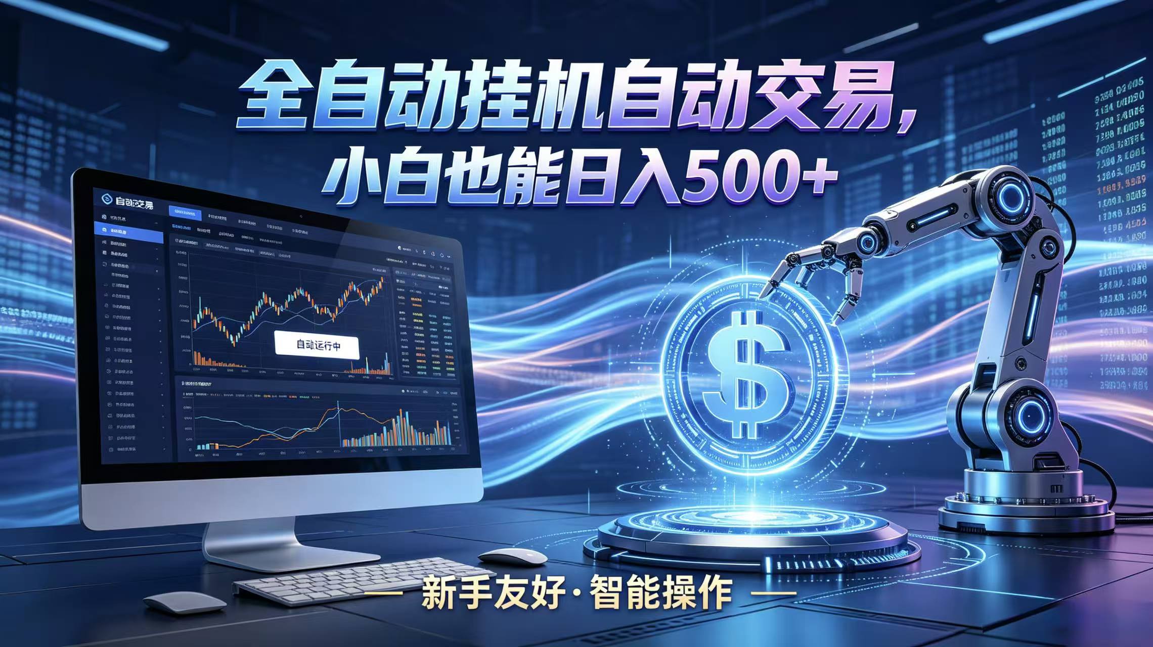 全新智能化交易助手，傻瓜式操作，小白也能快速上手，轻松实现日入500+-钱途社