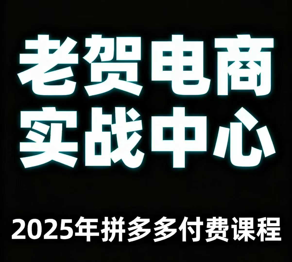 老贺电商2025年拼多多付费课程，用通俗易懂的方法告诉你多多怎么玩-钱途社
