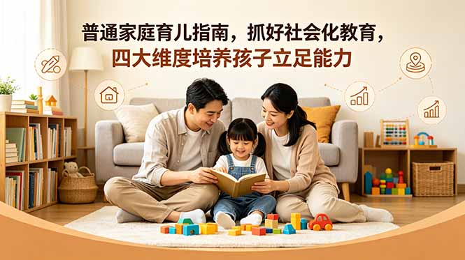付费文章：普通家庭育儿指南，抓好社会化教育，四大维度培养孩子立足能力-钱途社