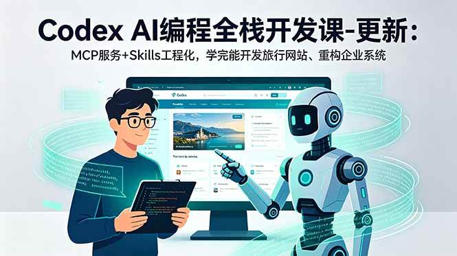 （18858期）Codex AI编程全栈开发课-更新：MCP服务+Skills工程化，学完能开发旅行网站、重构企业系统-钱途社
