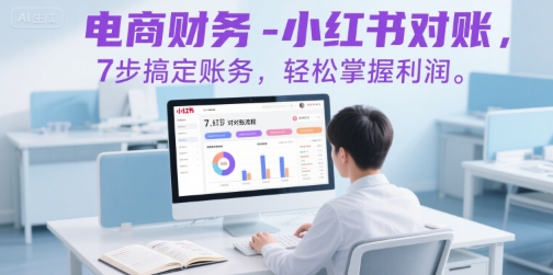 电商财务-小红书对账，7步搞定账务，轻松掌握利润-钱途社